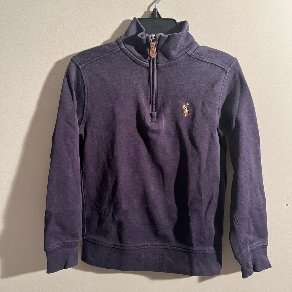 Toddler 1/4-Zip Pullover, Navy Blue Size 4/4T